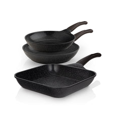 Set 3pcs 2 Frypan + Grill