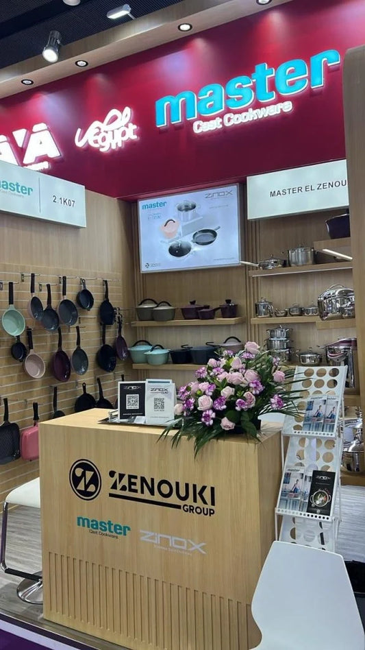 Zinox El Zenouki stainless steel cookware on display at the 139th Canton Fair 2026 in Guangzhou, China