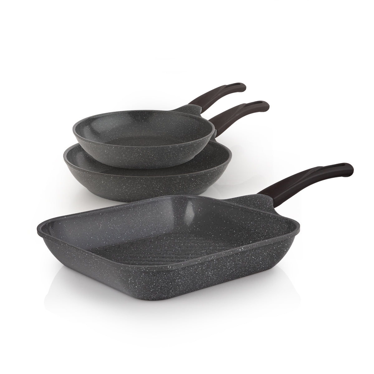 Set 3pcs 2 Frypan + Grill