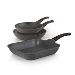 Set 3pcs 2 Frypan + Grill