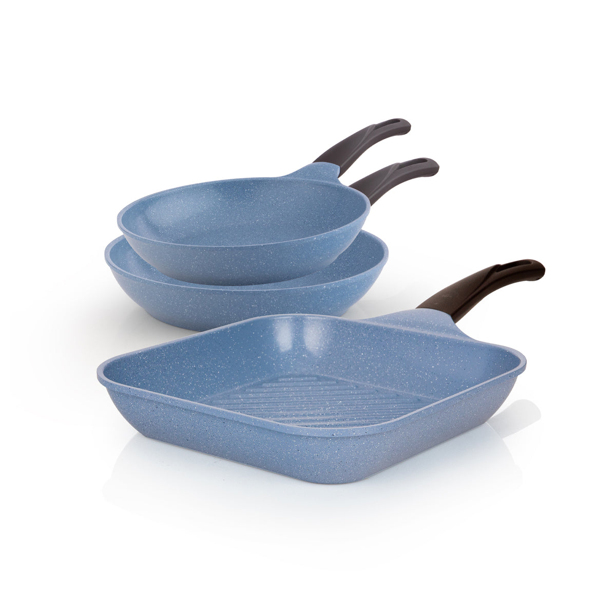 Set 3pcs 2 Frypan + Grill